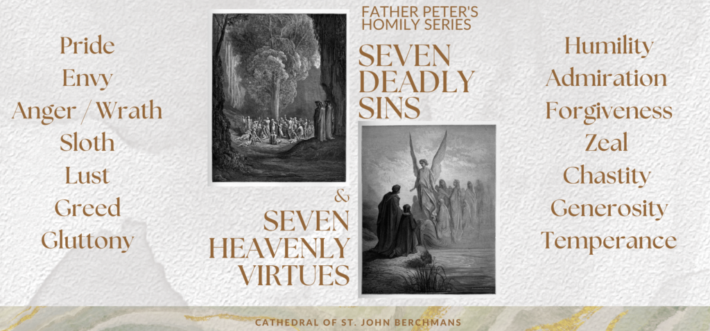 Seven Deadly Sins And Seven Heavenly Virtues Cathedral Of St John 
